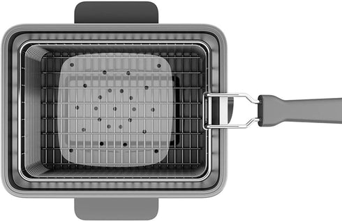 Fryer Parchment Paper Air Fryer Paper Liner Non-Stick Perforated Square Parchment Liner Baking Paper for Oven Air Fryer Steamer Microwave Frying P...