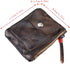 1 Pcs Leather Zipper Coin Purse Wallet With Card Slots, Snap Coin Organizer, Change Holder,Card Case, Leather Zipper Storage Bag for Men & Women...