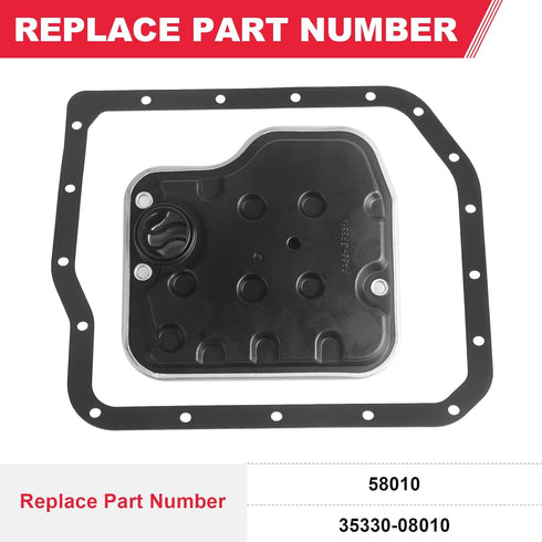 Automatic Transmission Filter with Gasket Kit Fits for U250E U151E U151F Transmission - Toyota Lexus Camry Highlander RAV4 Sienna Avalon ES330 RX3...