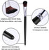 10 Pcs Mop Brush for Acrylic Painting 1 Inch Oval Blending Brushes Artist Paint Brushes for Acrylic Watercolor Oil Painting Face Body Art...