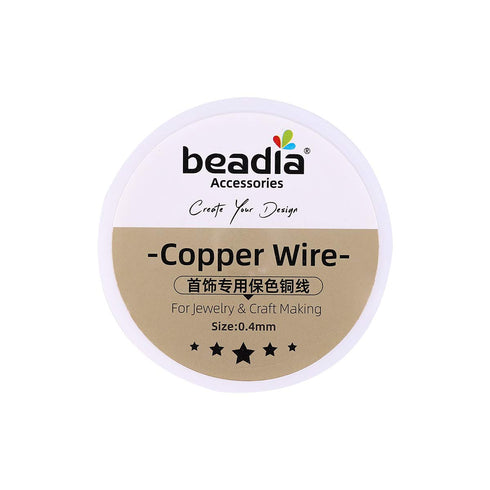 KC Gold Copper Wire 0.4mm Bead Cord for Bracelet Necklace Charm Beading Jewelry Making 27yard...
