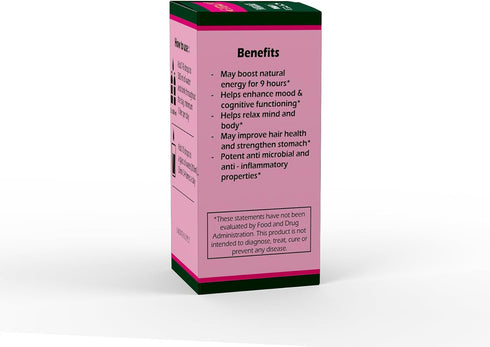 Energize Natural boost of energy, Improved everyday functioning, Mood lift...