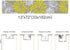 Floral Table Runner-Yellow Gray White Cotton linen-Long 72 inche Dresser Scarves,Flower Tablerunner for Kitchen Coffee/Dining Table Bedroom Home L...