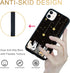 Cute Cat iPhone 11 Case - 6.1 Inch Yellow Cat Pattern iPhone Case, Non-Slip Pattern Design and Shock Absorption, Soft Silica Gel Frame Support Bla...