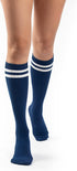 Sirici Knee Socks | 4 Pairs Striped Cotton Knee High Socks For Women | Tube Socks for girls (White w...