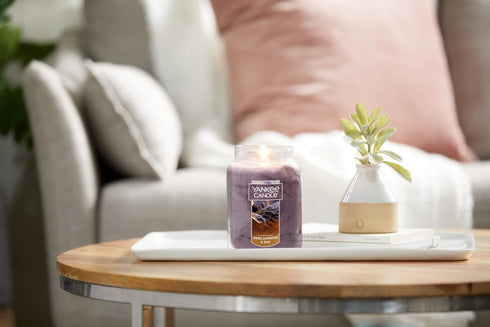 Yankee Candle Dried Lavender & Oak Scented Classic 22 Oz Large Jar Single Wick Aromatherapy Candle Over 110 Hours of Burn Time Ideal for Creating ...