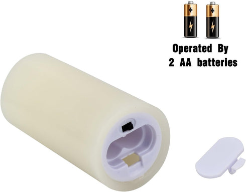 Flameless Candles Battery Operated Candles 4" 5" 6" 7" 8" 9" Set of 9 Ivory Real Wax Pillar LED Candles with 10-Key Remote and Cycling 24 Hours Ti...