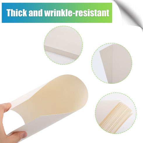 BigOtters 30 Sheets Ivory Cardstock Paper for Craft, Heavyweight Cardstock A4 Cream White Construction Card Stock for Card Making Kids Art Crafts ...