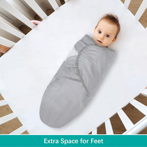 Biloban Baby Swaddles 0-3 Months for Girls, Baby Swaddle, Newborn Swaddle, Cotton Swaddle Blanket, Newborn Essentials, Grey & White, 2 Pack...