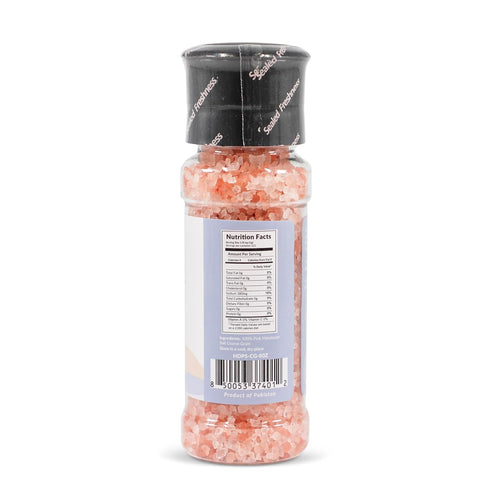 Himalayan Secrets Natural Pink Cooking Salt in Refillable Grinder - 8 oz Healthy Unrefined Coarse Salt Packed with Minerals - Kosher Certified...