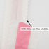 MEEDEE Christmas Felt Ribbon 2.5 Inch Wired Felt Ribbon 10 Yards White Felt with Pink Velvet Middle Rickrack Cutout Christmas Ribbon for Christmas...