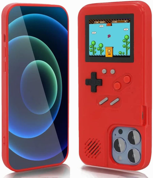 WeLohas Gameboy Case for iPhone 12/12 Pro,Handheld Retro 168 Classic Games,Color Video Display Game Case for iPhone,Anti-Scratch Shockproof Phone ...