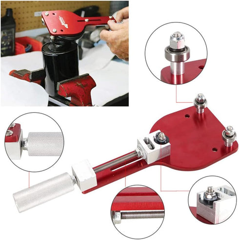 77750 Oil Filter Cutter,Aluminum Alloy Oil Filter Cutter Inspection Tool,for Filter Cutting Range 2-3/8"- 4-3/4"(Alloy Aluminum Red)...