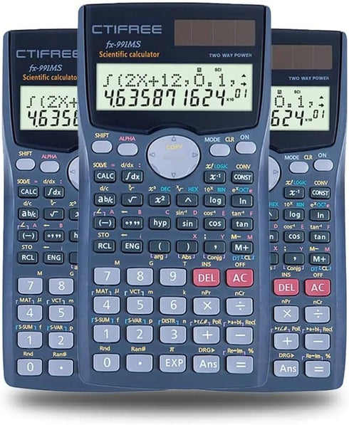 CTIFREE Scientific Calculator FX-991MS College Middle School Mathematics 401 Function Calculadora Cientifica Dual Power Scientific Calculator...