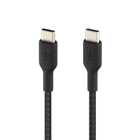 Belkin BoostCharge Braided USB-C to USB-C Cable (2M/6.6ft) for iPhone 15, iPhone 15 Pro, iPhone 15 Pro Max, iPhone 15 Plus, Galaxy S23, S22, Note1...
