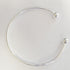 RUBYCA 10pcs White Silver Plated Bangle Bracelet Screw End Ball Cuff Charm Beads DIY Jewelry...