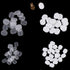 64Pcs Clip-on Earring Pads Silicone Clip Earring Pads Comfort Earring Cushions for Clips on Earrings, 2 Size, White, Clear...