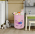 Round Laundry Hamper Storage Basket Laundry Organizer Hamper Storage Bins Clothes and Toys Box Nursery Hamper Gift Basket For Kids with Handles...