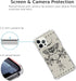 Magical Moth Plant Case Compatible with iPhone 12 Pro Max, Witchy Moon Stars Mystic Eyes Case for iPhone 12 Pro Max for Teen Men Women, Trendy Coo...