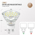 GU10 Dimmable Track Lighting LED Bulbs 40W Equivalent, 5W 5000K Bright Daylight White, LED Bulb Replacement for Recessed, 400LM, 6 Packs...