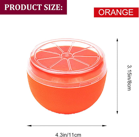 Orange Storage Containers, Reusable Grapefruit Keeper for Refrigerator, Individual Orange Saver Holder Organizer for Fridge to Keep Orange Fresh...