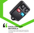 SCITOO Key Fob Keyless Entry Remote Shell Case & Pad 2X4 Button fit for Ford for Mercury for Mazda for Lincoln 98-16 CWTWB1U331-9...