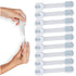 Child Safety Strap Locks (8-Pack) Baby Locks for Cabinets and Drawers, Toilet, Fridge & More. 3M Adhesive Pads. Easy Installation. (White/Gray)...