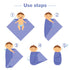 2 Sets Newborn Infant Swaddle Hat Infant Bear Ear Beanie Baby Receiving Blankets Newborn Swaddle Wrap Hospital Receiving Blankets for 0-6 Mouths U...