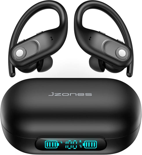 Wireless Earbuds Bluetooth Headphones 130Hrs Playtime with 2500mAh Wireless Charging Case LED Diaplay Hi-Fi Waterproof Over Ear Earphones for Spor...