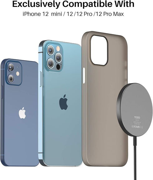 TOZO W6 Wireless Charger Black & C1 USB C Charger 20W PD Power Adapter Compatible for iPhone 14/14 Plus/14 Pro/14 Pro Max/13/13 Pro/13 Pro Max/13 ...
