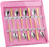 Buyer Star 8 Pack Long Handle Spoon Set 7.87 Inch Ice Tea Spoon Set Stainless Steel 18/10 Gradual Change Gold Cocktail Stirring Spoon Set in Pink ...