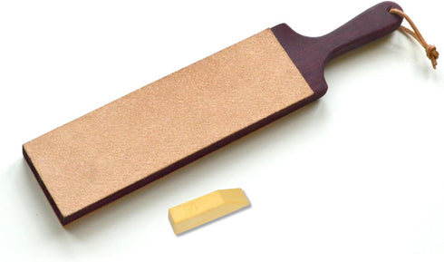 Flexcut Dual-Sided Paddle Strop, Smooth and Rough Leather Sides, 1 oz. Bar of Flexcut Gold Polishing Compound Included (PW16)...