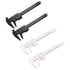 uxcell Vernier Caliper 80mm 3 Inch Metric Mini Double Scale Plastic Ruler Measuring Tool for Inside Outside Depth 4pcs...