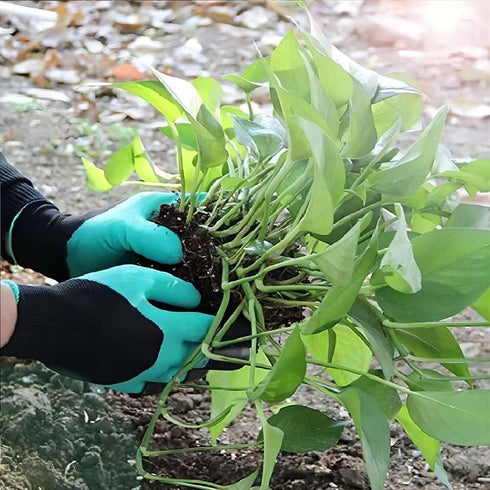 Clawed gardening gloves,Anti slip gloves for excavation and weeding,Gardening claw gloves,Used for garden operations...