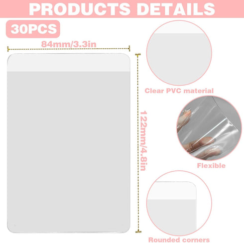 30Pcs Pocket Boutonniere Plastic Sleeve, Transparent Boutonniere Pocket Holder Square Boutonniere, Boutonniere Supplies Clear Plastic Sleeves for ...