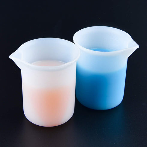 Goldblue 6Pcs 100ml Silicone Measuring Cups DIY Resin Glue Tools Cup for Making Handmade Craft Nonstick Silicone Mixing Cup...