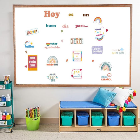 Spanish Bulletin Board Decoration Set for Classroom | Inspirational Back to School Poster | Hoy ES un buen día...
