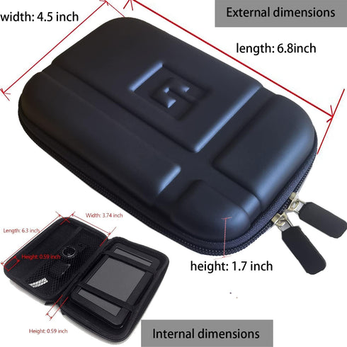 5 Inch GPS Case Hard Shell GPS Carrying Case Storage Bag Protective Case Compatible with Garmin Zumo XT Nuvi 44 52LM 55LM 57LM 2595 2589LMT Garmin...