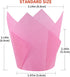 Caperci Standard Tulip Cupcake Liners for Baking 120 Counts - Greaseproof Muffin Baking Cups for Wedding Birthday Party Baby Shower Festivals Chri...
