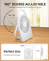 3.5" USB FAN, Strong Wind Ultra Quiet Small Desk Fan Foldable 3 Speeds Adjustable, USB Corded Powered Personal Fan for Home, Office, Desktop, Whit...