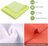 SINLAND 5 Color Assorted Microfiber Dish Cloth Towels Best Kitchen Cloths Cleaning Cloths with Poly Scour Side 12"x12" 5Pack (Pink+Blue+White+Yell...