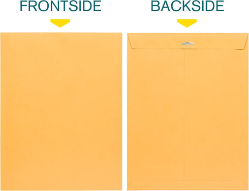 EnDoc 10 x 13 Clasp Envelopes – 10 Pack Brown Kraft Catalog Envelopes with Clasp Closure & Gummed Seal – 28lb Heavyweight Paper 10x13 inches Envel...
