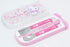 OSK CT-20 Hello Kitty Cutlery Set, Sakura, Pull, Trio, Chopsticks, Spoon, Fork, Made in Japan, Sliding, Dishwasher Safe, Easy to Use, For Girls, C...