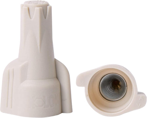 Gardner Bender GIDDS-630020, Tan 10-1H1 Hex-Lok Twist Connectors, 22-8 AWG, Electrical Wire Nut, 100 pk, 100 Pack...