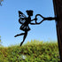 Metal Fairy Fairy Yard Art Garden Yard Art Metal Yard Silhouette Silhouette Fairies Null Lawn Ornament Hanging Wall Sculpture Home Decorations(18,...