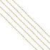 KEIAOUE 16.4 Feet Stainless Steel Paperclip Chains for Jewelry Making Gold Plated Bulk Bracelet Necklace Chain with Lobster Clasps and Jump Rings ...