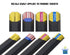 1-Pack: 3 Tape Pieces - 3 x 16 Double-Sided Foam Tape Replacement Strips - Great for Household Projects and Crafts - Mom & Dad and USA Decals Incl...