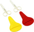 Child Scissors Set, 2 Piece with Colorful Covers, Stainless Steel Blades...