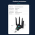 AC1300 USB WiFi adapter, suitable for PC desktop 2.4G/5G dual band 1300M wireless network adapter, WiFi dongle, supporting Windows 11/10/8.1/8/7/X...