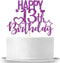 INNORU Purple Glitter Happy 13th Birthday Cake Topper for Cheers to 13 Years - Children's Birthday Party Cake Decorations...